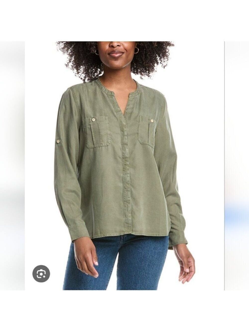 TOMMY BAHAMA | Mission Beach Shirt Blouse green Tencel Sz XL